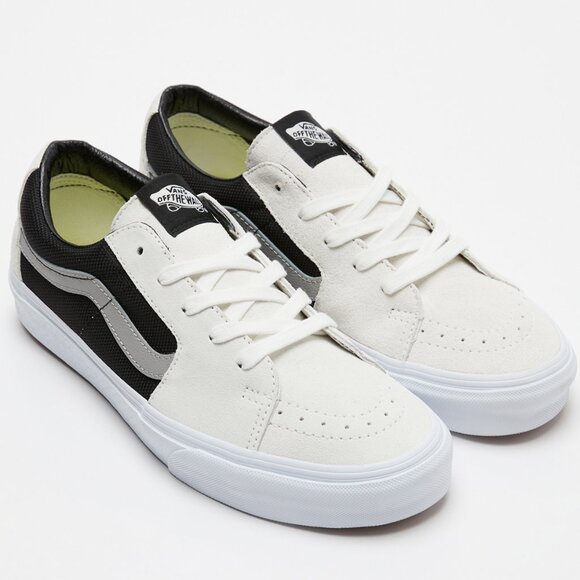 VansSk8-Low 2-Tone White & Black Skate Shoes